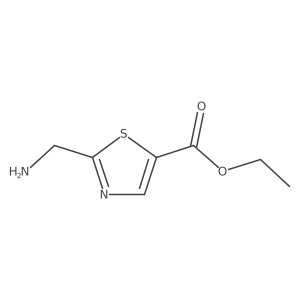 Ethyl 2-(aminomethyl)thiazole-5-carboxylate结构式