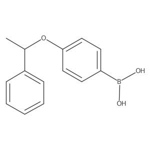 (4-(1-Phenylethoxy)phenyl)boronic acid Structure