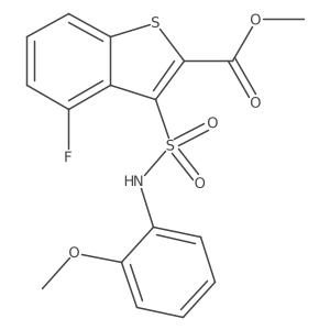 Methyl 4-fluoro-3-[(2-methoxyphenyl)sulfamoyl]-1-benzothiophene-2-carboxylate Structure