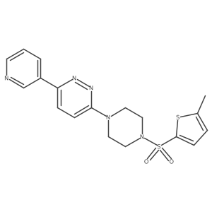 3-{4-[(5-Methylthiophen-2-yl)sulfonyl]piperazin-1-yl}-6-(pyridin-3-yl)pyridazine结构式