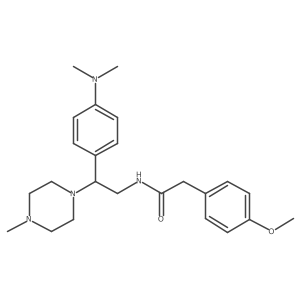 N-{2-[4-(dimethylamino)phenyl]-2-(4-methylpiperazin-1-yl)ethyl}-2-(4-methoxyphenyl)acetamide Structure