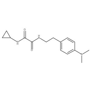 N1-cyclopropyl-N2-(4-(dimethylamino)phenethyl)oxalamide Structure