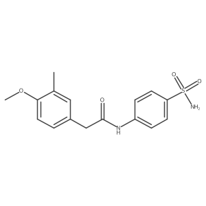 2-(4-methoxy-3-methylphenyl)-N-(4-sulfamoylphenyl)acetamide结构式