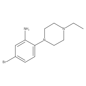 5-Bromo-2-(4-ethylpiperazin-1-yl)aniline结构式