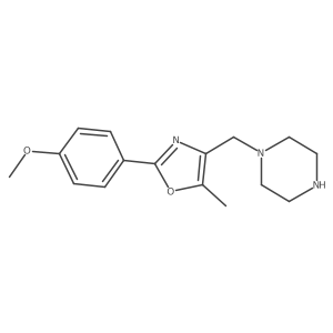 1-{[2-(4-Methoxyphenyl)-5-methyl-1,3-oxazol-4-yl]methyl}piperazine结构式