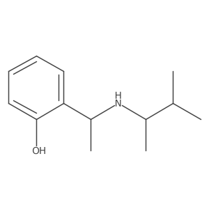 2-{1-[(3-Methylbutan-2-yl)amino]ethyl}phenol Structure