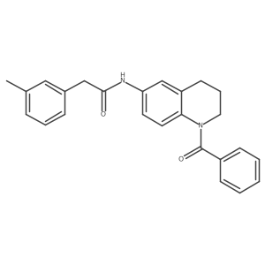 N-(1-benzoyl-1,2,3,4-tetrahydroquinolin-6-yl)-2-(m-tolyl)acetamide Structure