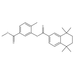 Methyl 4-methyl-3-(5,6,7,8-tetrahydro-5,5,8,8-tetramethyl-2-naphtoylthio)benzoate Structure