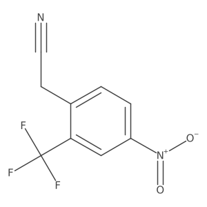 (4-Nitro-2-trifluoromethyl-phenyl)-acetonitrile结构式