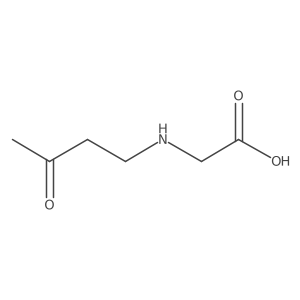 2-[(3-Oxobutyl)amino]acetic acid结构式