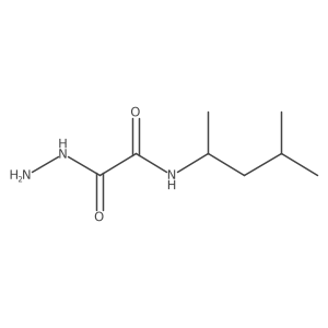 2-Hydrazineyl-N-(4-methylpentan-2-yl)-2-oxoacetamide结构式