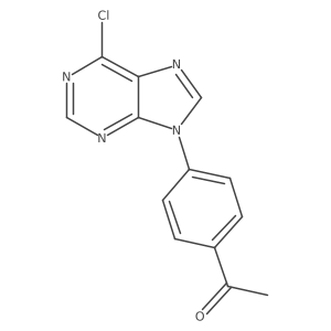 1-(4-(6-Chloro-9H-purin-9-YL)phenyl)ethan-1-one结构式
