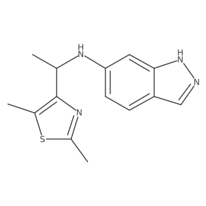 N-[1-(2,5-Dimethyl-4-thiazolyl)ethyl]-1H-indazol-6-amine Structure