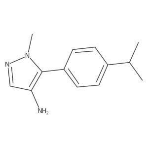 1-methyl-5-[4-(propan-2-yl)phenyl]-1H-pyrazol-4-amine Structure
