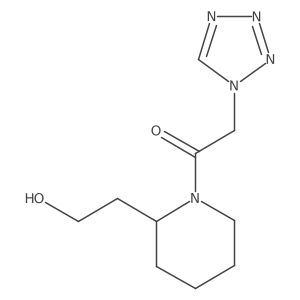 1-[2-(2-Hydroxyethyl)-1-piperidinyl]-2-(1H-tetrazol-1-yl)ethanone Structure