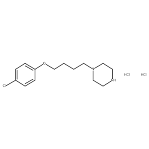 1-[4-(4-Chloro-phenoxy)-butyl]-piperazine dihydrochloride Structure