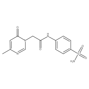 2-(4-methyl-6-oxopyrimidin-1(6H)-yl)-N-(4-sulfamoylphenyl)acetamide结构式