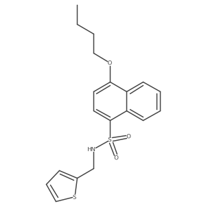 CCCCOc1ccc(S(=O)(=O)NCc2cccs2)c2ccccc12结构式