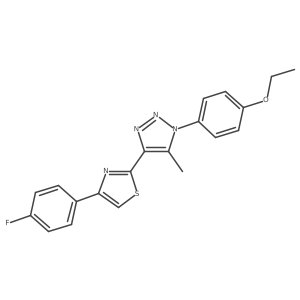 1-(4-ethoxyphenyl)-4-[4-(4-fluorophenyl)-1,3-thiazol-2-yl]-5-methyl-1H-1,2,3-triazole Structure