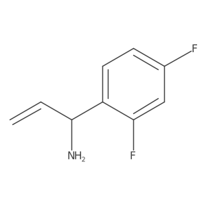 (1S)-1-(2,4-Difluorophenyl)prop-2-enylamine Structure