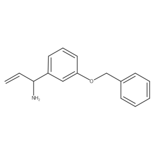 (I+/-S)-I+/--Ethenyl-3-(phenylmethoxy)benzenemethanamine Structure