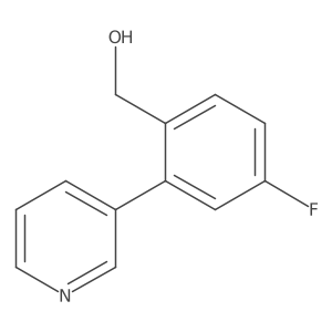 (4-Fluoro-2-(pyridin-3-yl)phenyl)methanol结构式