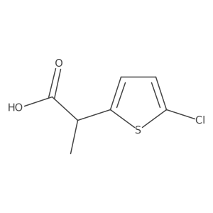 2-(5-Chlorothiophen-2-yl)propanoic acid结构式
