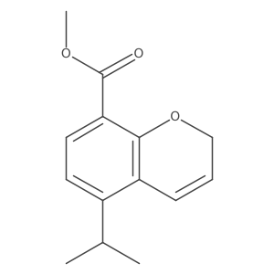 methyl 5-(propan-2-yl)-2H-chromene-8-carboxylate结构式