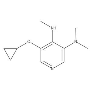 5-Cyclopropoxy-N3,N3,N4-trimethylpyridine-3,4-diamine Structure
