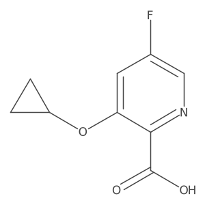 3-Cyclopropoxy-5-fluoropicolinic acid Structure