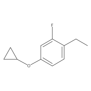 4-Cyclopropoxy-1-ethyl-2-fluorobenzene结构式