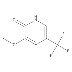 2-Hydroxy-3-methoxy-5-(trifluoromethyl)pyridine结构式