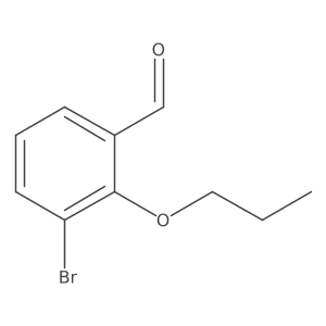 3-Bromo-2-propoxybenzaldehyde结构式