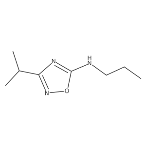 3-(propan-2-yl)-N-propyl-1,2,4-oxadiazol-5-amine结构式
