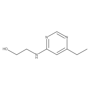2-[(6-Ethylpyrimidin-4-yl)amino]ethan-1-ol结构式