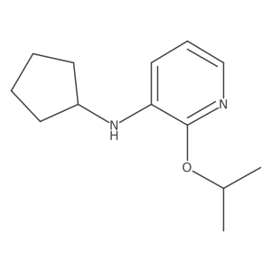 3-Pyridinamine, N-cyclopentyl-2-(1-methylethoxy)-结构式