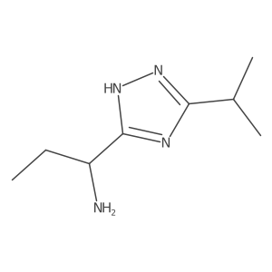 1-(5-Isopropyl-1h-1,2,4-triazol-3-yl)propan-1-amine Structure