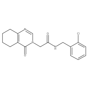 N-(2-chlorobenzyl)-2-(4-oxo-5,6,7,8-tetrahydroquinazolin-3(4H)-yl)acetamide Structure
