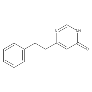 6-(2-Phenylethyl)-pyrimidin-4-ol结构式