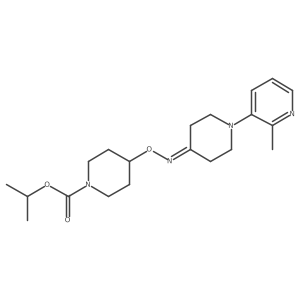 Isopropyl 4-(((1-(2-methylpyridin-3-yl)piperidin-4-ylidene)amino)oxy)piperidine-1-carboxylate结构式