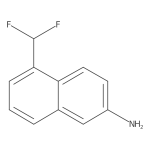 5-(Difluoromethyl)naphthalen-2-amine结构式
