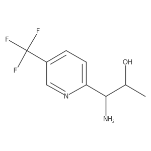(1R,2S)-1-Amino-1-(5-(trifluoromethyl)pyridin-2-yl)propan-2-ol结构式