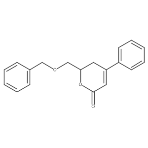 (2R)-4-phenyl-2-(phenylmethoxymethyl)-2,3-dihydropyran-6-one Structure