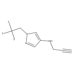 N-prop-2-ynyl-1-(2,2,2-trifluoroethyl)pyrazol-4-amine Structure