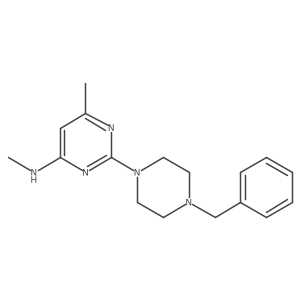 2-(4-benzylpiperazin-1-yl)-N,6-dimethylpyrimidin-4-amine Structure