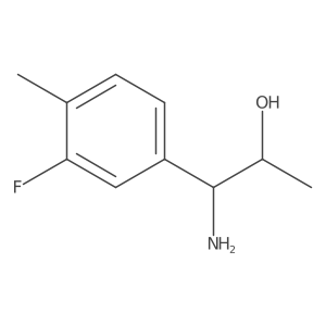 (1S)-1-Amino-1-(3-fluoro-4-methylphenyl)propan-2-OL Structure