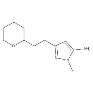 1-Methyl-3-(2-(tetrahydro-2h-pyran-2-yl)ethyl)-1h-pyrazol-5-amine Structure
