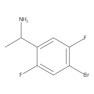 1-(4-Bromo-2,5-difluorophenyl)ethan-1-amine Structure