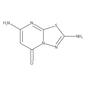 2,7-Diamino-5H-[1,3,4]thiadiazolo[3,2-A]pyrimidin-5-one结构式