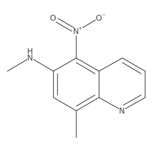 N,8-dimethyl-5-nitroquinolin-6-amine结构式